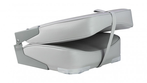 Кресло мягкое складное, высокая спинка, обивка винил, цвет серый, Marine Rocket (упаковка из 4 шт.)