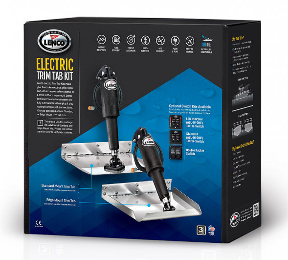 Комплект транцевых плит Lenco 9 x 18 дюймов