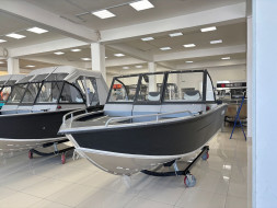 Моторная лодка, Триера 460 BR_new, серый с Suzuki DF50ATL
