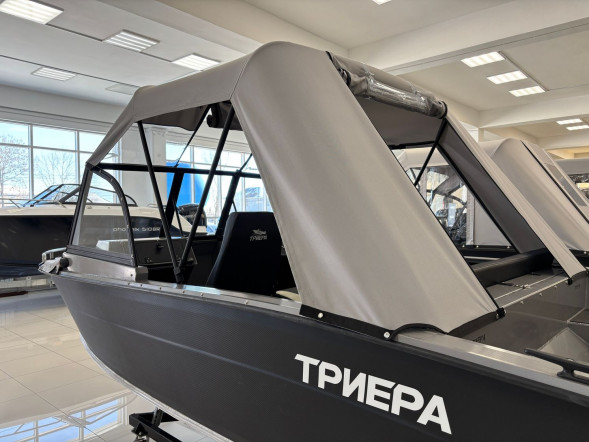 Моторная лодка, Триера 460 BR_new, серый с Suzuki DF50ATL