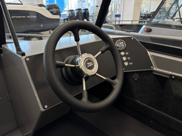 Моторная лодка, Триера 460 BR_new, серый с Suzuki DF50ATL