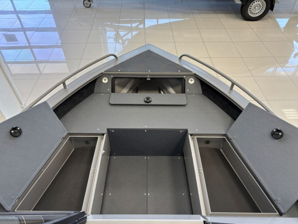 Моторная лодка, Триера 460 BR_new, серый с Suzuki DF50ATL