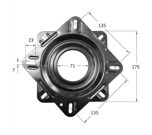 Основание под сиденье, вращающееся