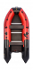 Надувная лодка ПВХ, Ривьера Компакт 3400 СК Комби, красный/черный