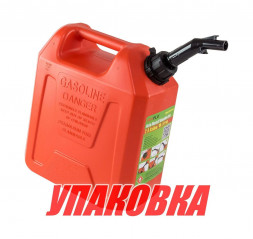 Канистра для ГСМ пластиковая, 10 л (упаковка из 6 шт.)