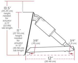 Комплект транцевых плит Edge mount, 9x9 дюймов