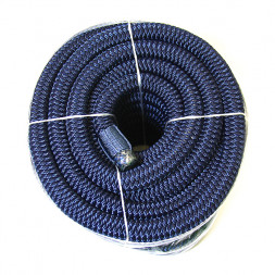 Плетеный швартовый трос 20мм*15м тёмно-синий
