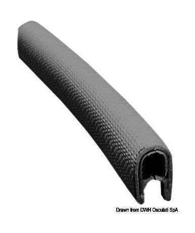 Профиль окантовочный, черный, 4-6 мм