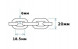 Цепь якорная оцинкованная 6 мм, DIN766