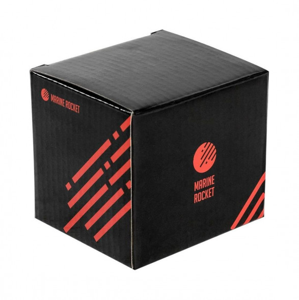 Указатель температуры двигателя 40-120 гр., черный циферблат, черный ободок, д. 52 мм, Marine Rocket