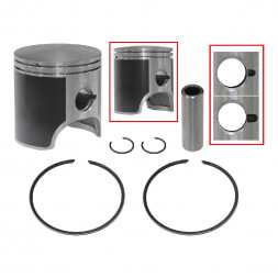 Поршень в сборе с кольцами T-Moly, +0,25 ммSledex для Ski-Doo 494LC алюминий