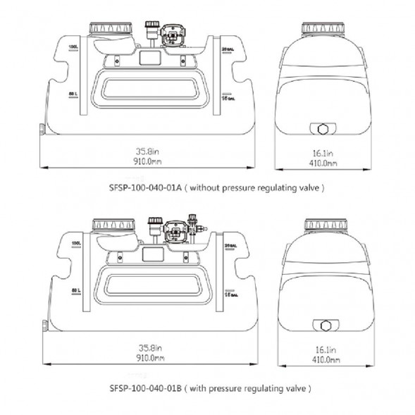 Опрыскиватель для квадроцикла SeaFlo, 12V 4GPM, 80PSI