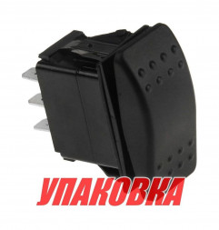Переключатель трехпозиционный (ON)-OFF-(ON) 12 В/20А 6Р без фиксации (упаковка из 100 шт.)