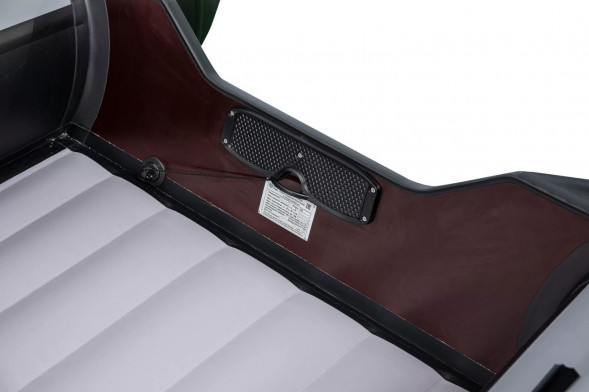 Надувная лодка ПВХ, RiverBoats RB 410 НДНД, ф/б, серо-оранжевый