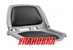 Кресло складное мягкое TRAVELER, цвет серый/черный (упаковка из 4 шт.)