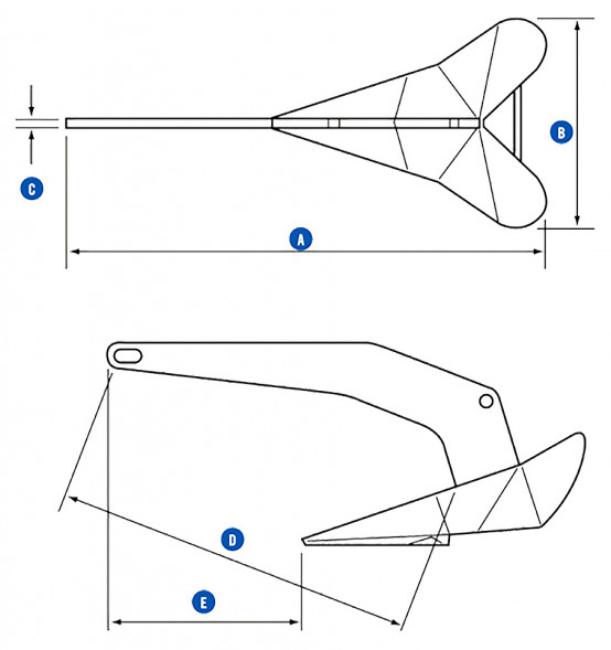 Якорь «Delta», 4 кг