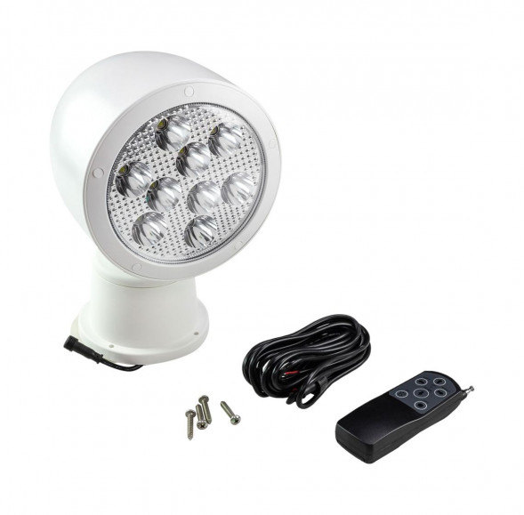 Прожектор светодиодный с дистанционным управлением, белый корпус