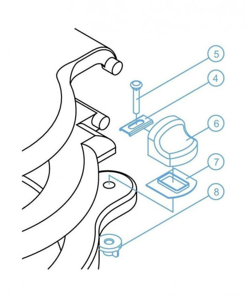 Крепление крышки унитаза &quot;Standard&quot;