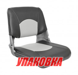 Кресло складное мягкое SKIPPER, серый/темно-серый (упаковка из 4 шт.)