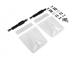 Комплект транцевых плит Nauticus серии SX, цвет белый, размер 9.5"х10"