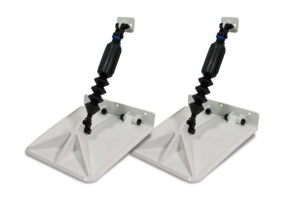 Комплект транцевых плит Nauticus серии SX, цвет белый, размер 9.5"х10"