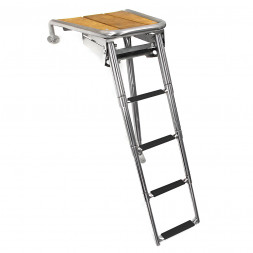 Платформа носовая с трапом 4 ступени черные