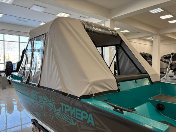 Моторная лодка, Триера 470 FISH, бирюзовый с Suzuki DF60ATL