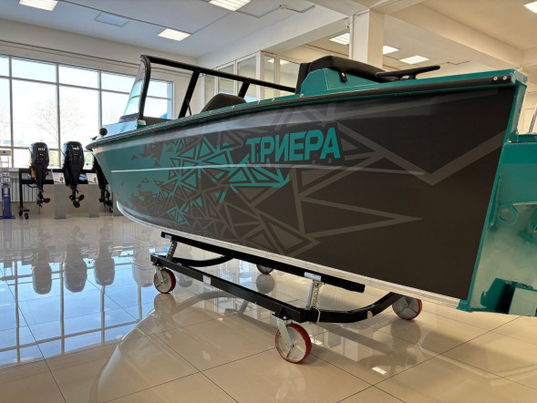 Моторная лодка, Триера 470 FISH, бирюзовый с Suzuki DF60ATL