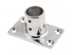 Основание стойки леера 1&quot;(25,4 мм), 90 град, прямоугольное