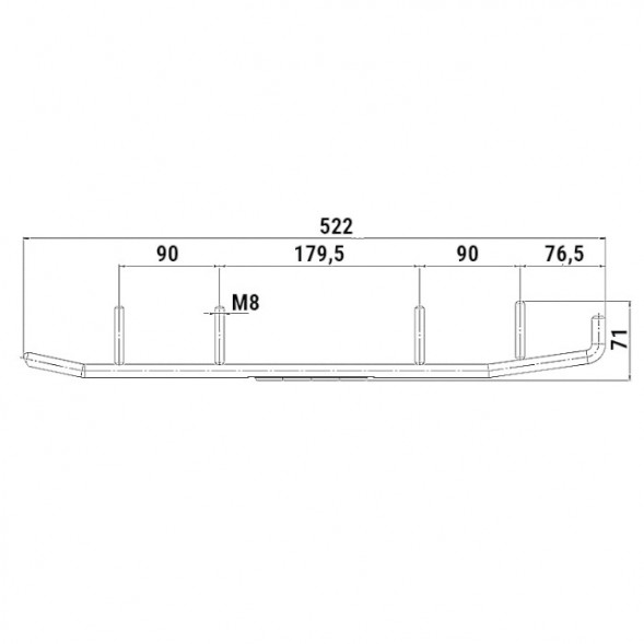 Конек лыжи снегохода Yamaha 100319T