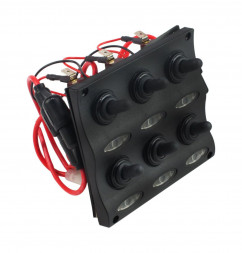 Панель бортового питания 6 переключателей, индикация