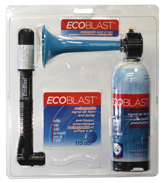 Горн туманный пневматический EcoBlast, стальной баллон, в комплекте с насосом