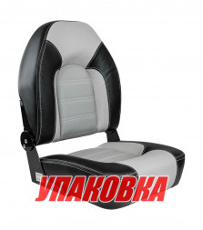 Кресло складное PREMIUM, цвет серый/темно-серый (упаковка из 4 шт.)