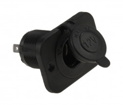 Разъем прикуривателя на панели, врезной, чёрный