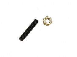 Винт с гайкой неподвижного фланца ведомого шкива вариатора