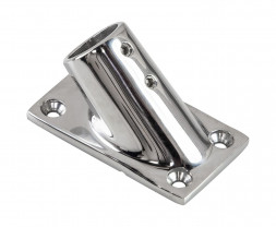 Основание стойки леера 7/8&quot; (22,2 мм), 45 град, прямоугольное