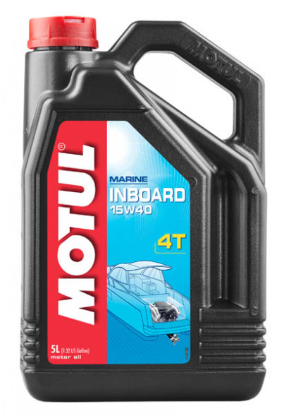 Минеральное моторное масло &quot;Motul 15W-40&quot; для 4-х тактных стационарных двигателей, 5 л
