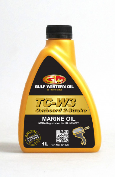 Масло моторное синтетическое GULF WESTERN Outboard Marine TC-W3 1л