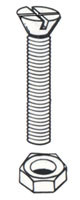 Винт 8-32 х 1
