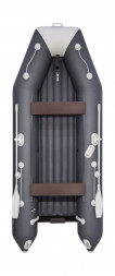 Надувная лодка ПВХ, АКВА 3600 НДНД, графит/светло-серый