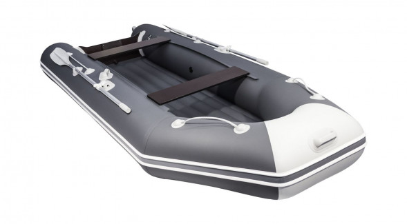 Надувная лодка ПВХ, АКВА 3600 НДНД, графит/светло-серый