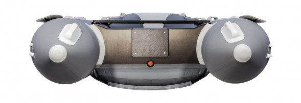 Надувная лодка ПВХ, АКВА 3600 НДНД, графит/светло-серый