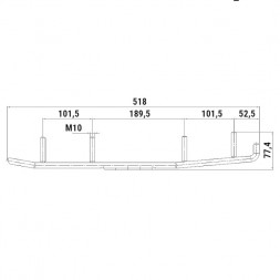 Конек лыжи снегохода BRP 100320T
