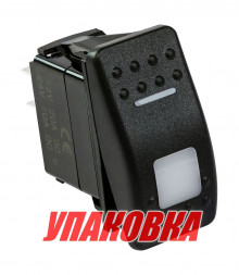 Переключатель двухпозиционный (ON)-OFF 12 в/20А 3р с подсветкой (упаковка из 50 шт.)