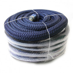 Плетеный швартовый трос 30мм*20м тёмно-синий