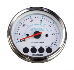 Тахометр 4&quot;, 7000 об/мин, Suzuki DF40A-200A, белый