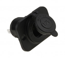 Разъем прикуривателя на панели, врезной, чёрный