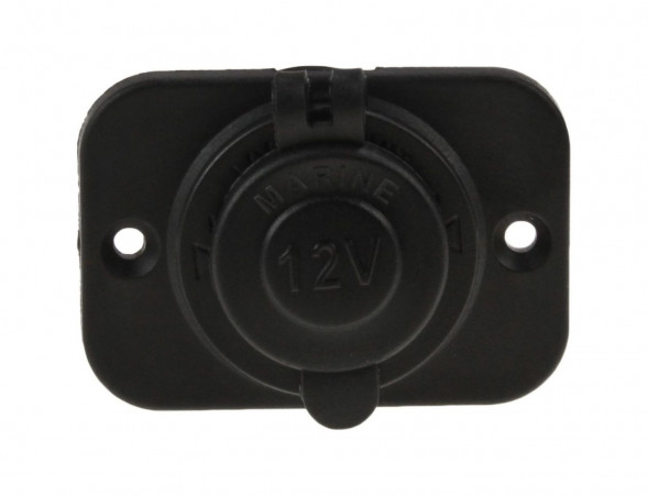 Разъем прикуривателя на панели, врезной, чёрный