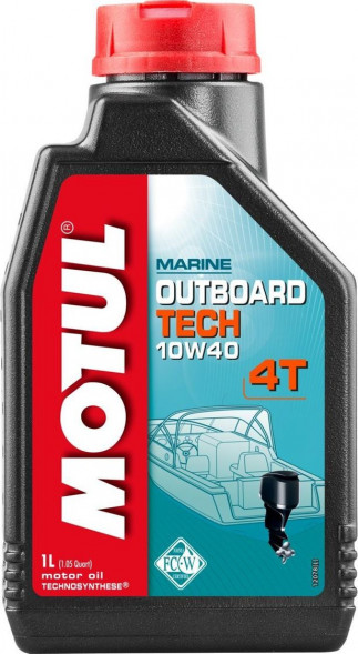 Масло моторное Motul Outboard Tech 4T 10W40, Technosynthese (1 л)