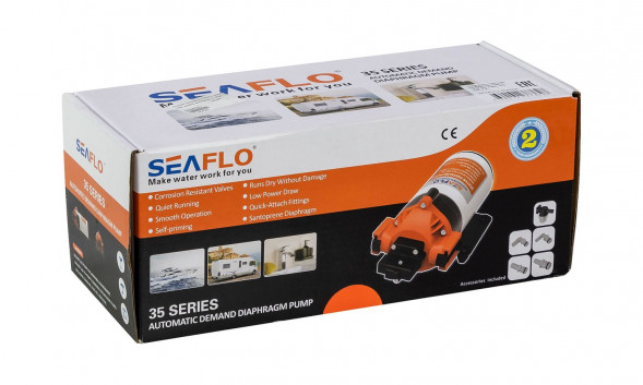 Помпа водоподающая мембранная SeaFlo, 12 В, 5.5 л/мин, 5.5 бар, 7 А (упаковка из 24 шт.)